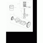 Rocket III Touring Коленчатый вал и  поршни