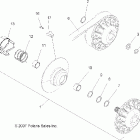 SCRAMBLER 500 4X4 - A08BG50AA Вторичная муфта сцепления