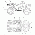 SPORTSMAN TOURING 800 EFI - A08DN76AF/AG/AH/AL/AJ/AS Наклейки