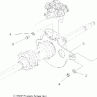 SCRAMBLER 500 4X4 - A08BG50AA Заднее крепление суппорта