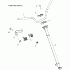 OUTLAW 450 - A08GJ45AA Вал руля и руль