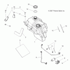 SPORTSMAN TOURING 500 EFI QUAD - A08DN50EA Body, fuel tank asm. (built 12 / 02 / 07 and after)