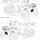 SPORTSMAN 6X6 - A08CL50AA Наклейки