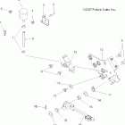 SCRAMBLER 500 4X4 - A08BG50AA Педаль тормоза и задний торм.цилиндр