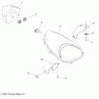 OUTLAW 450 - A08GJ45AA Передние и задние световые приборы