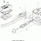 SPORTSMAN 6X6 - A08CL50AA Brakes, left hand master cylinder