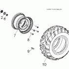 SPORTSMAN 90 - A07FA09AA/AB Колесо переднее