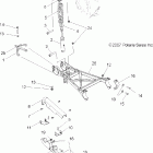 SPORTSMAN 6X6 - A08CL50AA Suspension, rear swing arm