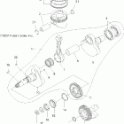 SCRAMBLER 500 4X4 - A08BG50AA Колен.вал и поршни