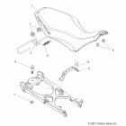 OUTLAW 450 - A08GJ45AA Сидение