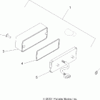 SCRAMBLER 500 4X4 - A08BG50AA Задний фонарь