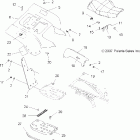 SCRAMBLER 500 4X4 - A08BG50AA Заднее крыло