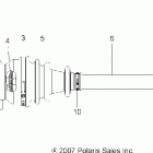 SCRAMBLER 500 4X4 - A08BG50AA Передний приводной вал