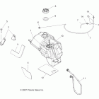 SPORTSMAN 800 HO EFI - A08MN76AF/AL/AQ/AR/AS/AT/AX Body, fuel tank asm. (built 8 / 20 / 07 and before)
