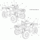 SPORTSMAN 800 HO EFI - A08MN76AF/AL/AQ/AR/AS/AT/AX Наклейки