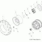 SPORTSMAN 800 HO EFI - A08MN76AF/AL/AQ/AR/AS/AT/AX Колеса перед