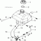 PREDATOR 50 - A07KA05CA/CB/CD Топливный бак