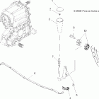 SPORTSMAN 800 EFI - A07MH76AL/AQ/AX/AY/AZ/MN76AF/AT/AY Селектор переключения передач