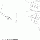 SPORTSMAN 500 HO EFI - A08MN50AF/AN/AQ/AS/AX Steering, controls and throttle asm. and cable