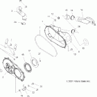 SCRAMBLER 500 4X4 - A08BG50AA Крышка картера