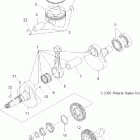 SPORTSMAN X2 500 EFI QUAD - A08TN50EA Колен.вал и поршни