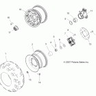 SPORTSMAN 800 HO EFI - A08MN76AF/AL/AQ/AR/AS/AT/AX Колесо заднее