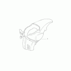 Scarabeo 50 2T (Minarelli Engine) Rear fairing