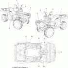 SPORTSMAN X2 500 EFI QUAD - A07TH50EA Наклейки