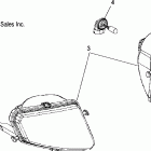 SPORTSMAN X2 800 EFI - A07TH76AU/TN76AF/AL/AU Headlights, bumper