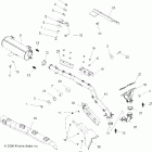 SPORTSMAN X2 800 EFI - A07TH76AU/TN76AF/AL/AU Глушитель