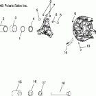 SPORTSMAN X2 800 EFI - A07TH76AU/TN76AF/AL/AU Clutch, drive and mounting