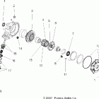 SPORTSMAN 800 EFI - A07MH76AL/AQ/AX/AY/AZ/MN76AF/AT/AY Gearcase, front (demand drive)(if built before 7 / 24 / ...