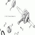 SPORTSMAN 90 - A08FA09AA/AB/AC Колен.вал и поршни