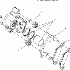 HAWKEYE 2X4/4X4 INTL - A07LB27FA/LH27FB Brake calipers, front and rear
