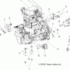 SPORTSMAN 800 EFI INTL - A07MH76FA Крепление двигателя