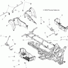 SPORTSMAN X2 500 EFI QUAD - A07TH50EA Cab, rear and main frame