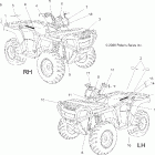 SPORTSMAN 800 EFI - A07MH76AL/AQ/AX/AY/AZ/MN76AF/AT/AY Наклейки