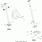 HAWKEYE 2X4/4X4 - A07LB27AA/AC/LH27AA/AB/AC/AD/AL Steering post (built 4 / 02 / 07 and after)
