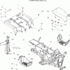 SPORTSMAN 500 EFI INTL - A07MH50FC Cab, rear, seat and frame