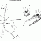 TRAIL BOSS 330 - A07CA32AA Brake, hand / brake line