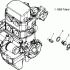 SPORTSMAN 800 EFI INTL - A07MH76FA Engine, manifold and thermostat