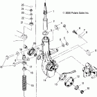 SCRAMBLER 500 4X4 - A07BG50AA/FA Suspension, strut, front