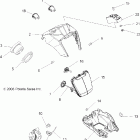 SPORTSMAN 800 EFI - A07MH76AL/AQ/AX/AY/AZ/MN76AF/AT/AY Headlight pod and speedometer