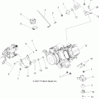 SPORTSMAN X2 500 EFI QUAD - A07TH50EA Крепление двигателя
