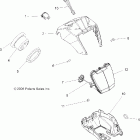 SPORTSMAN X2 500 EFI QUAD - A07TH50EA Headlight pod and speedometer
