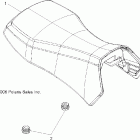 HAWKEYE 2X4/4X4 INTL - A07LB27FA/LH27FB Сидение