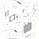 SPORTSMAN 800 EFI - A07MH76AL/AQ/AX/AY/AZ/MN76AF/AT/AY Система охлаждения