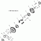 SPORTSMAN X2 800 EFI - A07TH76AU/TN76AF/AL/AU Transmission, differential