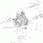 SPORTSMAN X2 800 EFI - A07TH76AU/TN76AF/AL/AU Крепление двигателя