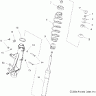 SCRAMBLER 500 2X4 INTL - A07BA50FA Suspension, strut, front